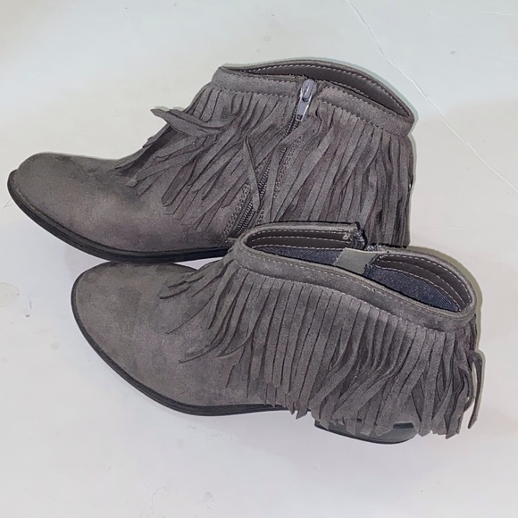 J.Adams Western Fringe Ankle Boots Size 10 - Picture 5 of 9